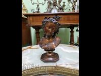 A fine antique French figure bust