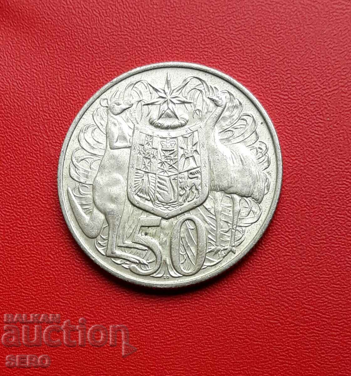 Австралия-50 цента 1966-сребърна