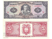 tino37- ECUADOR - 5 SUCRES - 1988 - UNC