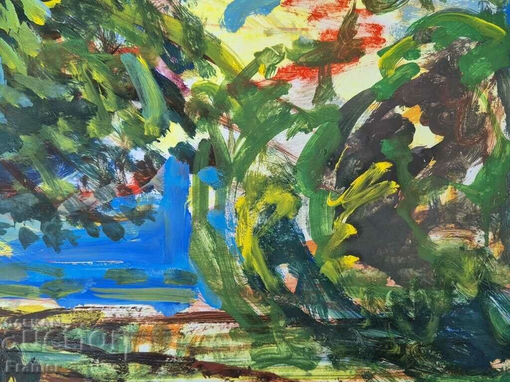 VASIL IVANOV 1909-1975 Landscape Nature painting from the 1970s. - 5 VASIL IVANOV 1909-1975 Landscape Nature painting from the 1970s. - 5