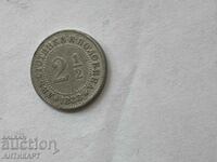 2 1/2 cents 1888 excellent UNCLEANED !!!