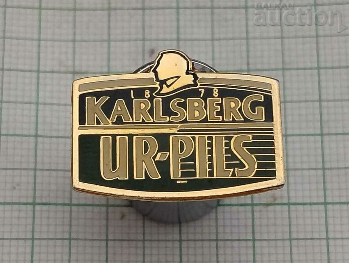 PIN BADGE BEER KARLSBERG URPILS