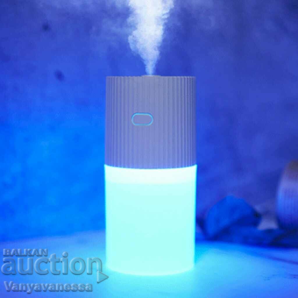 Luminous air humidifier diffuser for home, office and car