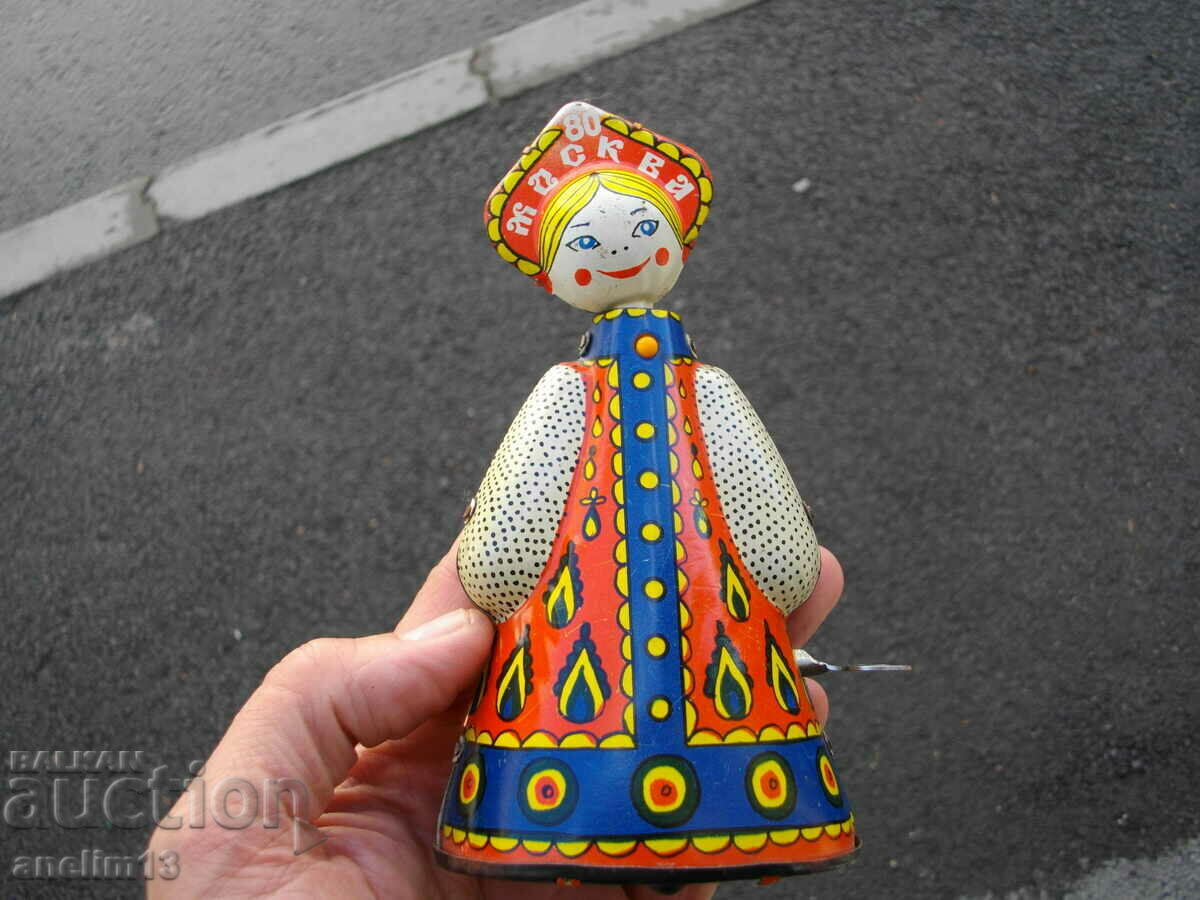 OLD MECHANICAL SHEET METAL TOY MOSCOW OLYMPICS 80 with price 75.00 BGN | € 38.35 OLD MECHANICAL SHEET METAL TOY MOSCOW OLYMPICS 80 with price 75.00 BGN | € 38.35