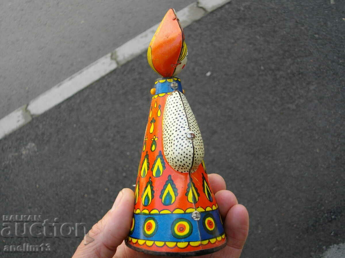 OLD MECHANICAL SHEET METAL TOY MOSCOW OLYMPICS 80 - 6 OLD MECHANICAL SHEET METAL TOY MOSCOW OLYMPICS 80 - 6