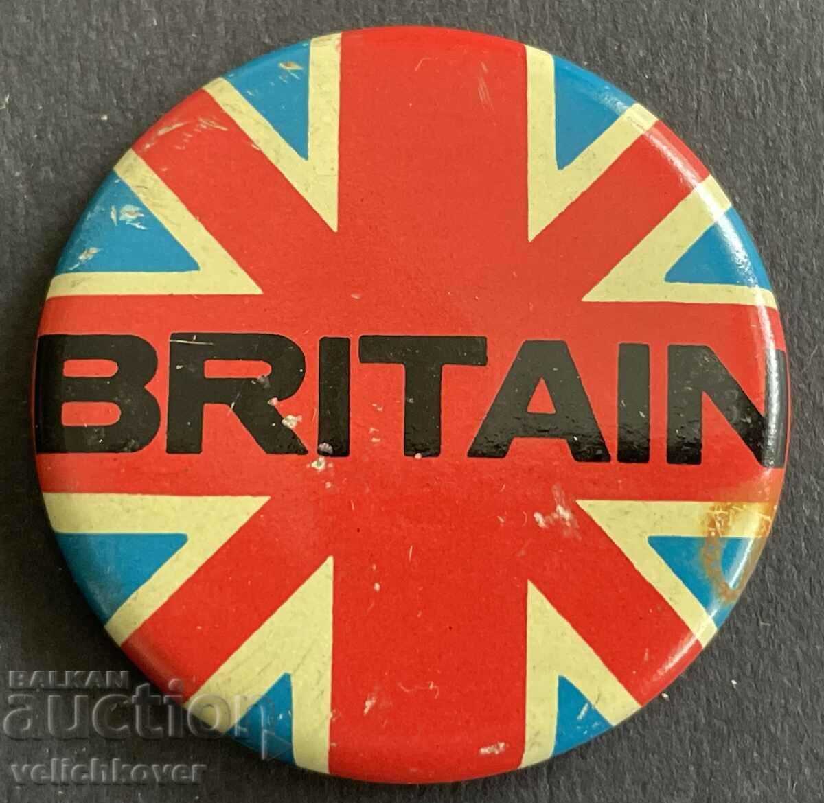37410 Σημάδι σημαίας χώρας της Μεγάλης Βρετανίας δεκαετία του 1970
