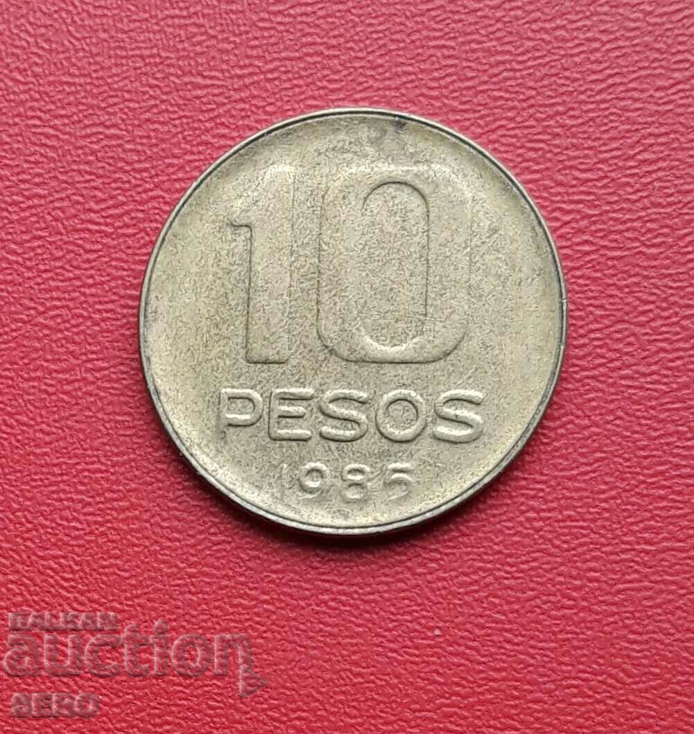 Argentina-10 pesos 1985