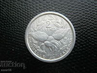 Нова  Каледония  2  франк  1971