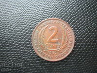Brit. Statele Caraibe 2 cent 1962