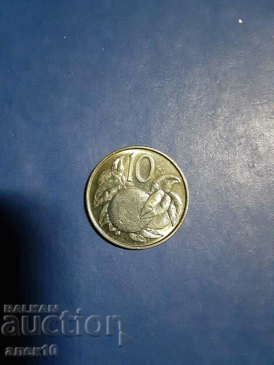 О - в  Кук   10  цент  1992