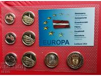 Letonia SET de 8 monede euro dovada 2014