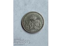 сребърна монета 250 франка Белгия 1995 сребро 18.77г. 925