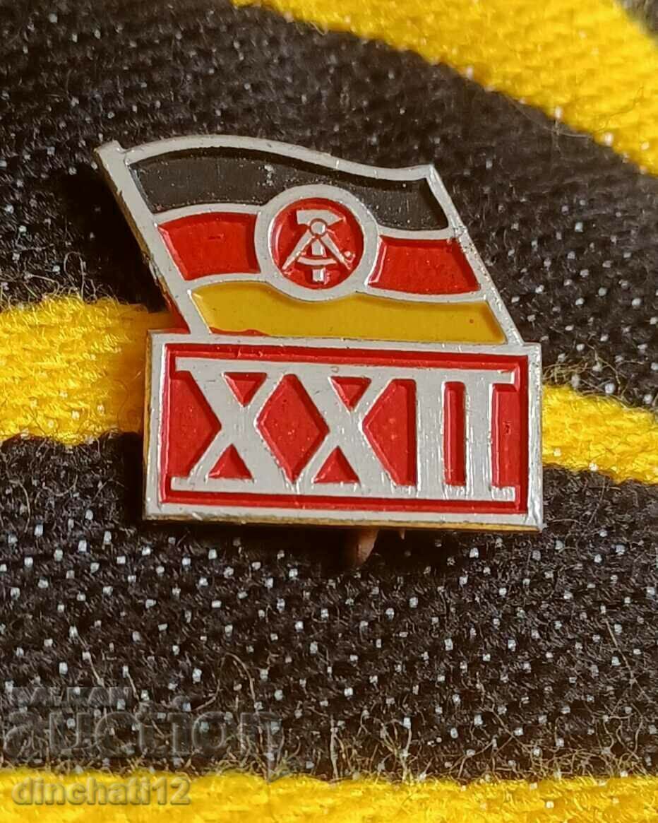 Γερμανία.22 Years GDR 1971 Abzeichen XII Jahre DDR