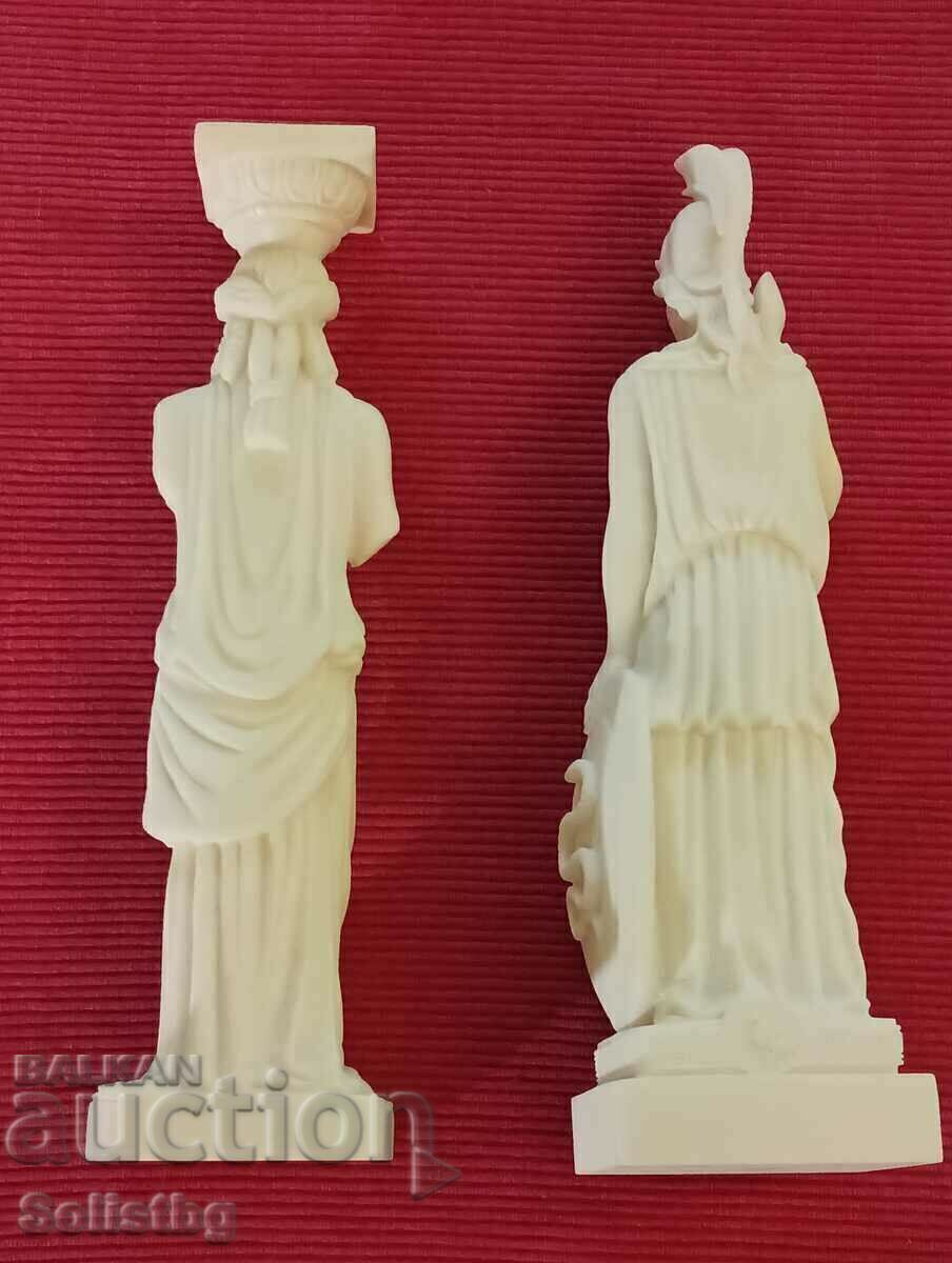 Two ancient Greek alabaster statuettes, Greece. with price 150.00 BGN | € 76.69 Two ancient Greek alabaster statuettes, Greece. with price 150.00 BGN | € 76.69