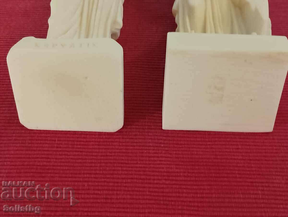 Two ancient Greek alabaster statuettes, Greece. - 7 Two ancient Greek alabaster statuettes, Greece. - 7