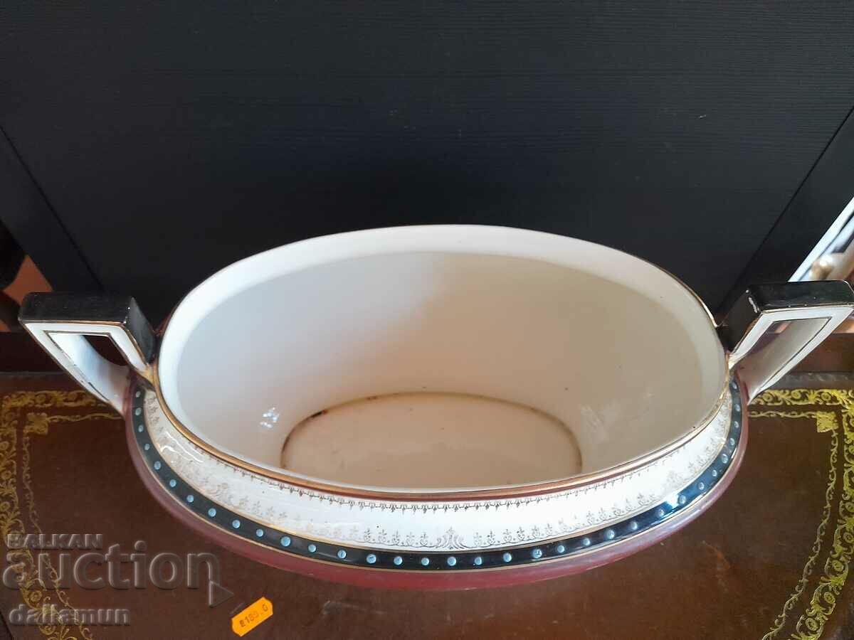 Auction Antique porcelain bowl 40 cm Auction Antique porcelain bowl 40 cm
