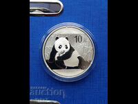 Silver coin "Chinese Panda", 1oz, 2015
