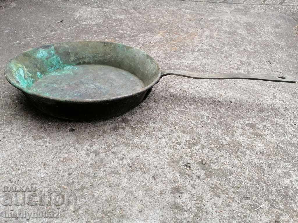 Auction Old copper pan, copper, tray, copper vessel Auction Old copper pan, copper, tray, copper vessel