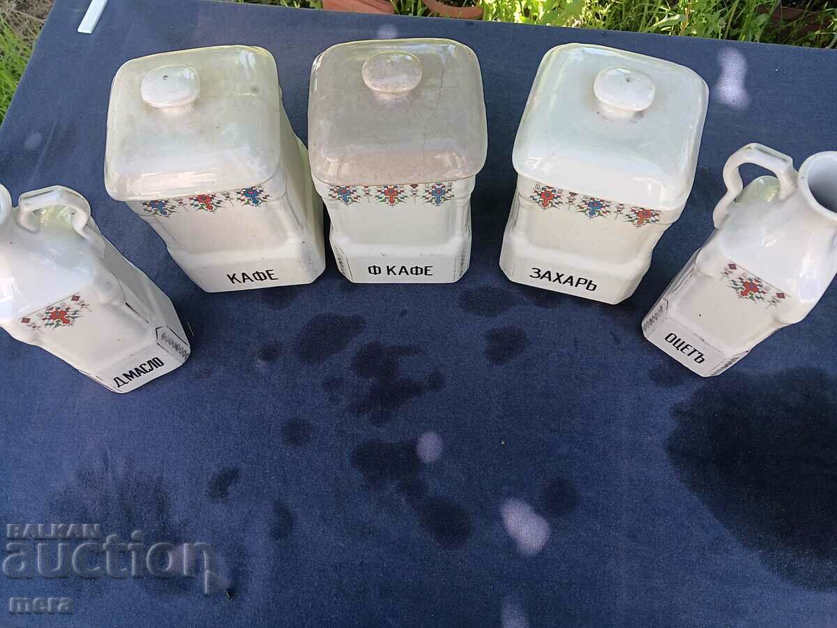 Delivery of Porcelain spice jars from the turn of the last century Delivery of Porcelain spice jars from the turn of the last century