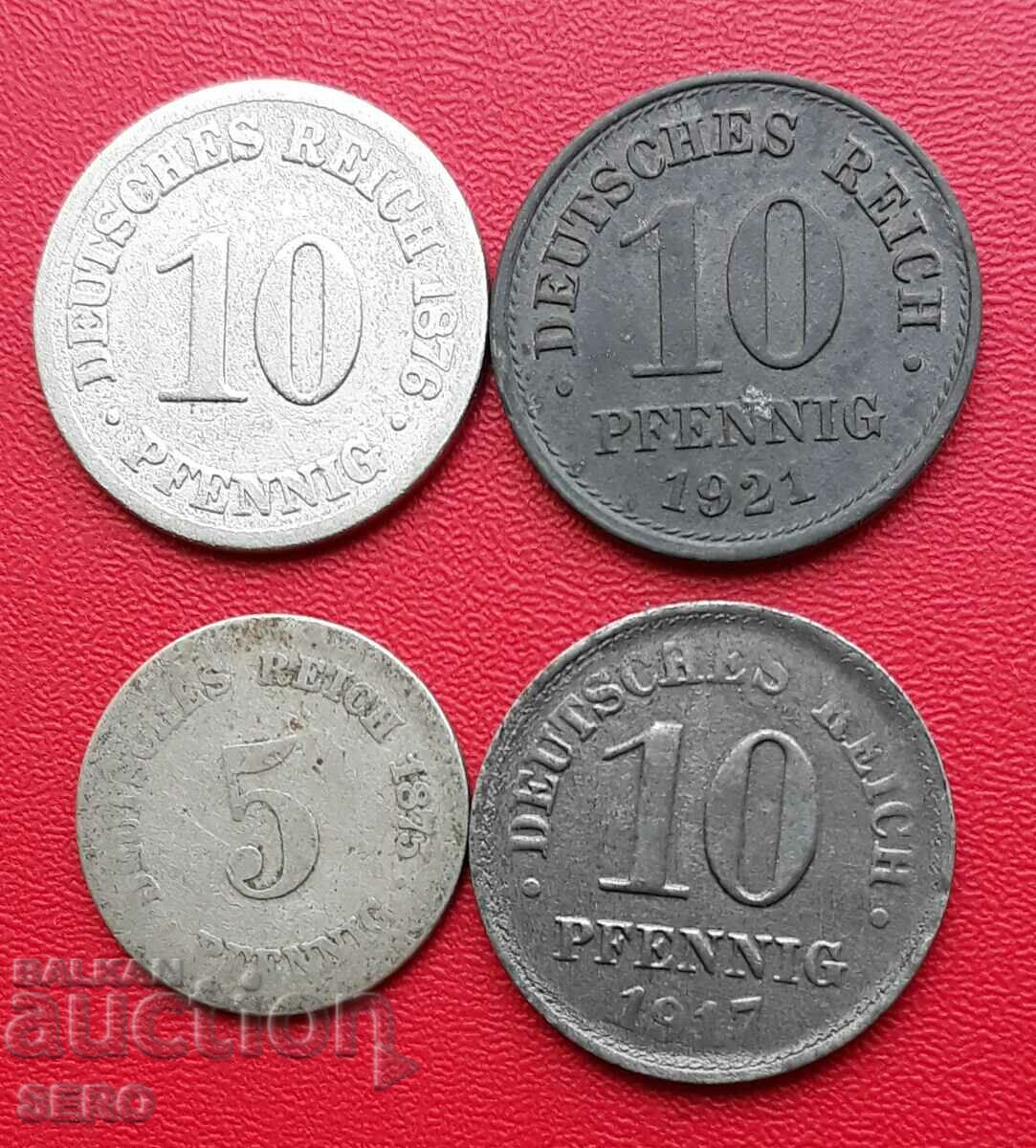 Γερμανία - παρτίδα 4 νομισμάτων