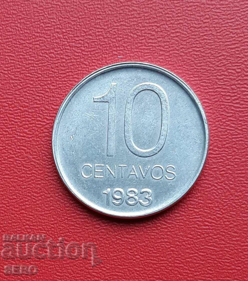 Аржентина-10 центавос 1983