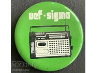 37413 СССР знак радио апарати ВЕФ VEF  и  Сигма Sigma