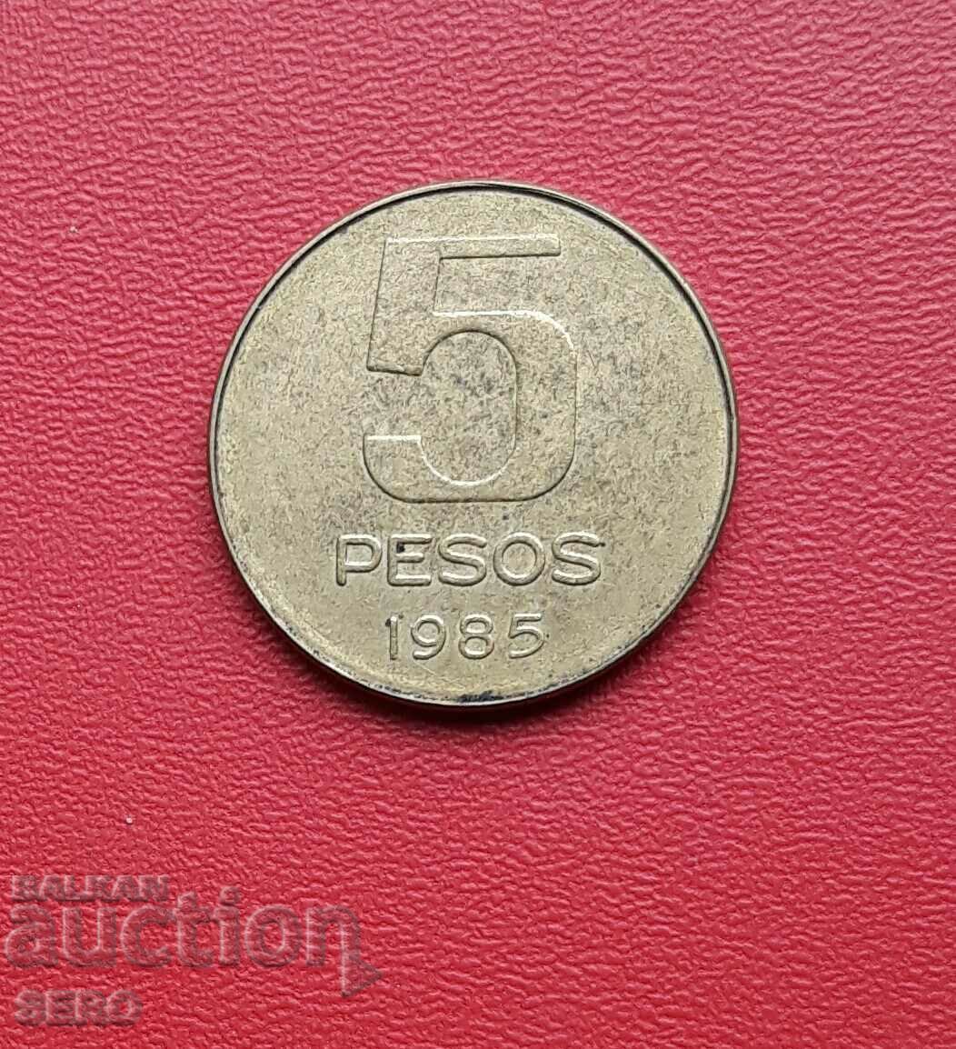 Argentina - 5 pesos 1985