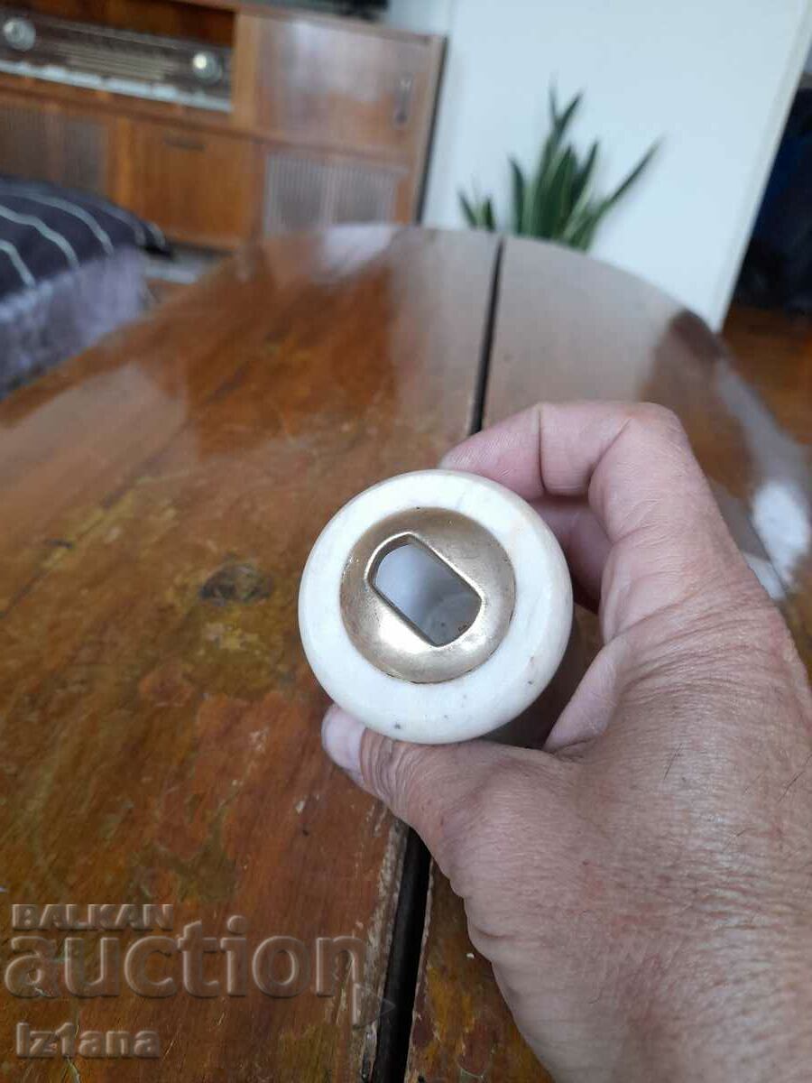 Auction  Old marble lighter holder