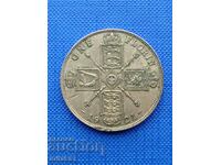 Silver coin 1 florin 1921, Great Britain