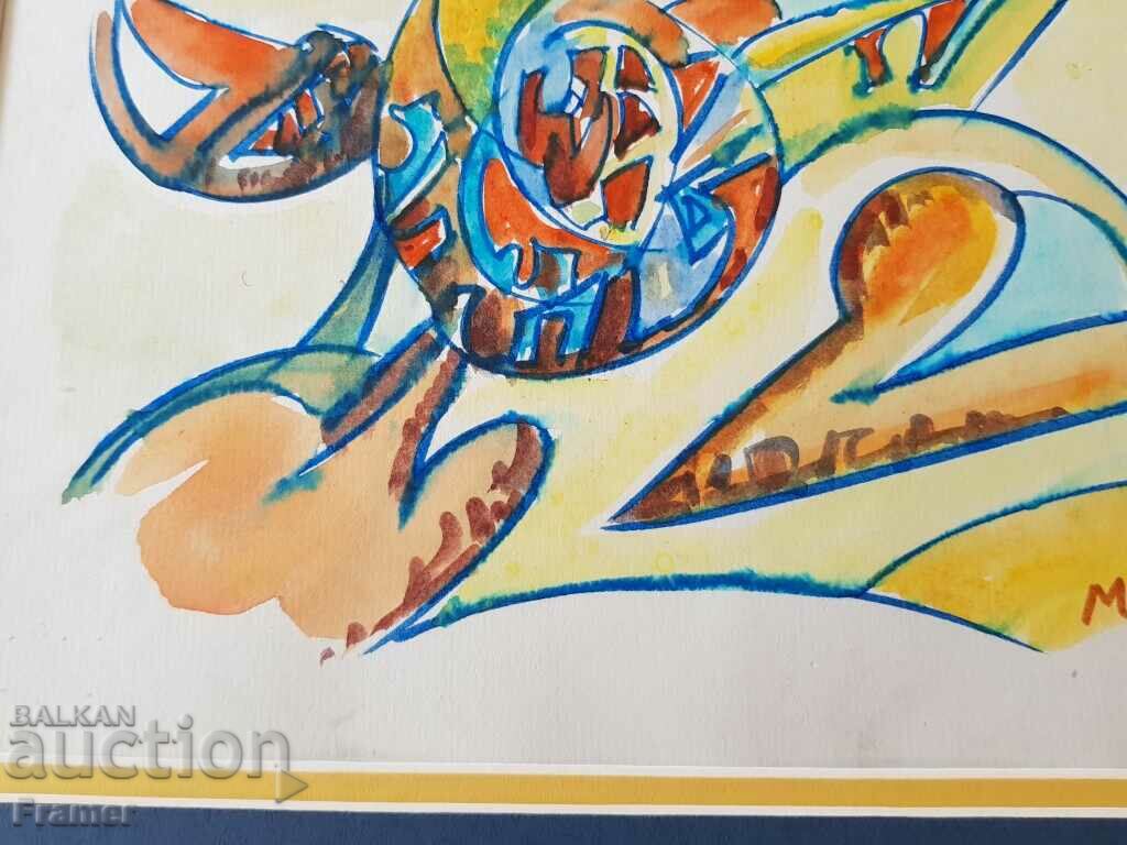 Delivery of Nikola Manev 1940-2018 Structure original work signed Delivery of Nikola Manev 1940-2018 Structure original work signed