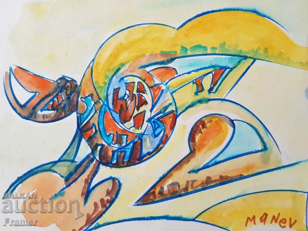 Nikola Manev 1940-2018 Structure original work signed - 5 Nikola Manev 1940-2018 Structure original work signed - 5