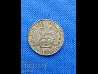 Silver coin 1 shilling 1921, Great Britain