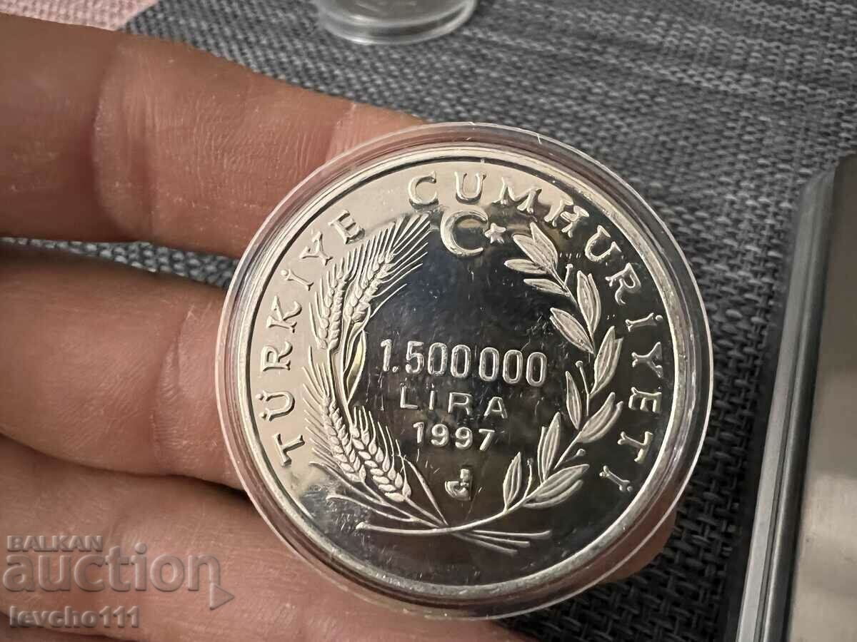 1500000 лира Турска 1997 година