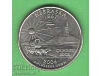 (¯`'•.¸ 25 cents 2006 P USA (Nebraska) ¸.•'´¯)
