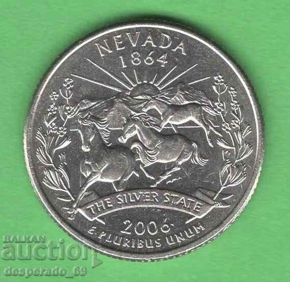 (¯`'•.¸ 25 de cenți 2006 P SUA (Nevada) ¸.•'´¯)