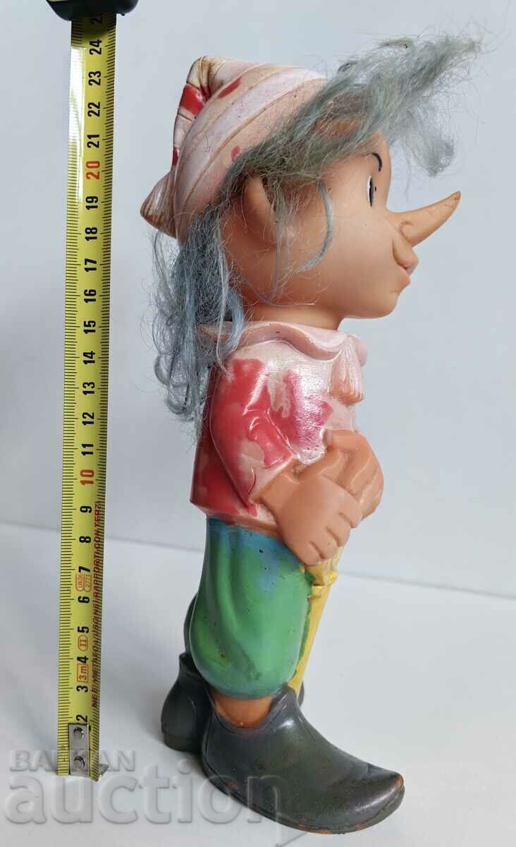 Auction  PUPPINO PINOCCHIO KEY SOC RUBBER TOY DOLL