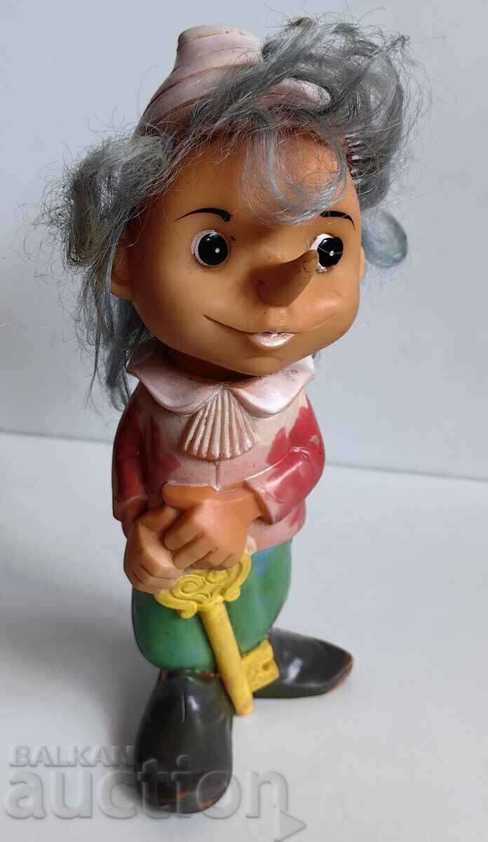 PUPPINO PINOCCHIO KEY SOC RUBBER TOY DOLL