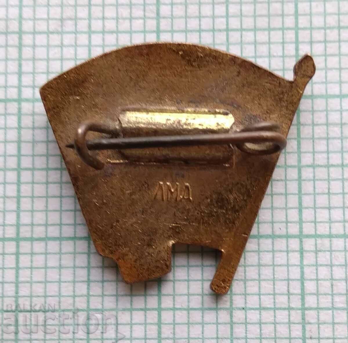 Auction  15959 Badge - Lenin VLKSM - bronze