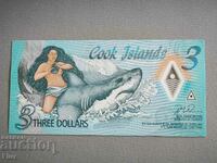 Bancnotă - Insulele Cook - 3 dolari UNC | 2021