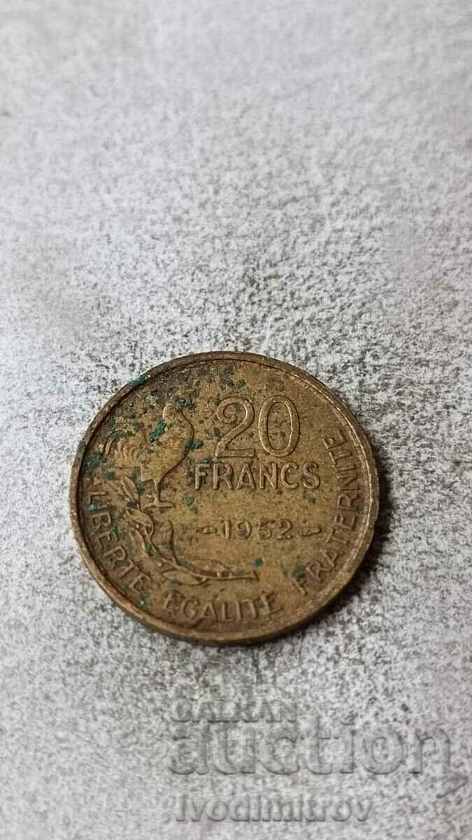 Франция 20 франка 1952