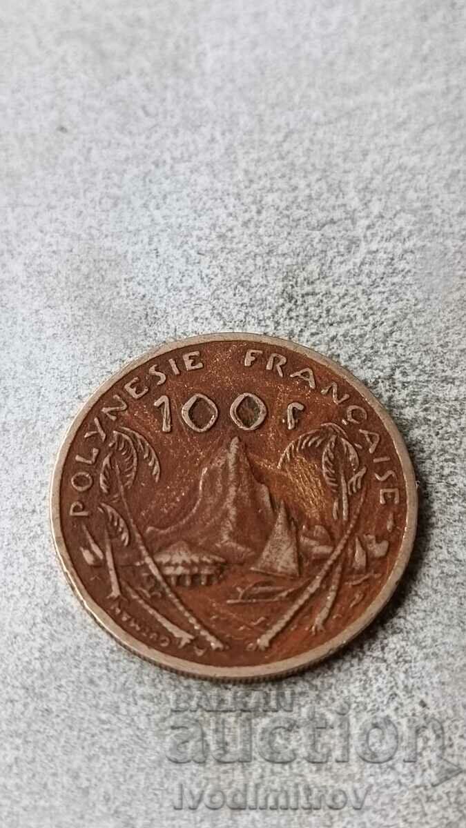 French Polynesia 100 francs 1976