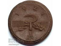 Saxony 20 Pfennig 1921 Γερμανία Πορσελάνη Α' Παγκοσμίου Πολέμου.