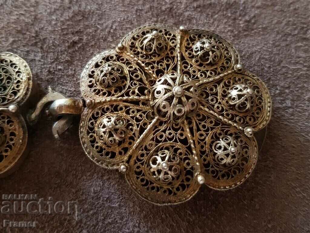 Delivery of Renaissance SILVER filigree with gilding Panagyurska pafta Delivery of Renaissance SILVER filigree with gilding Panagyurska pafta