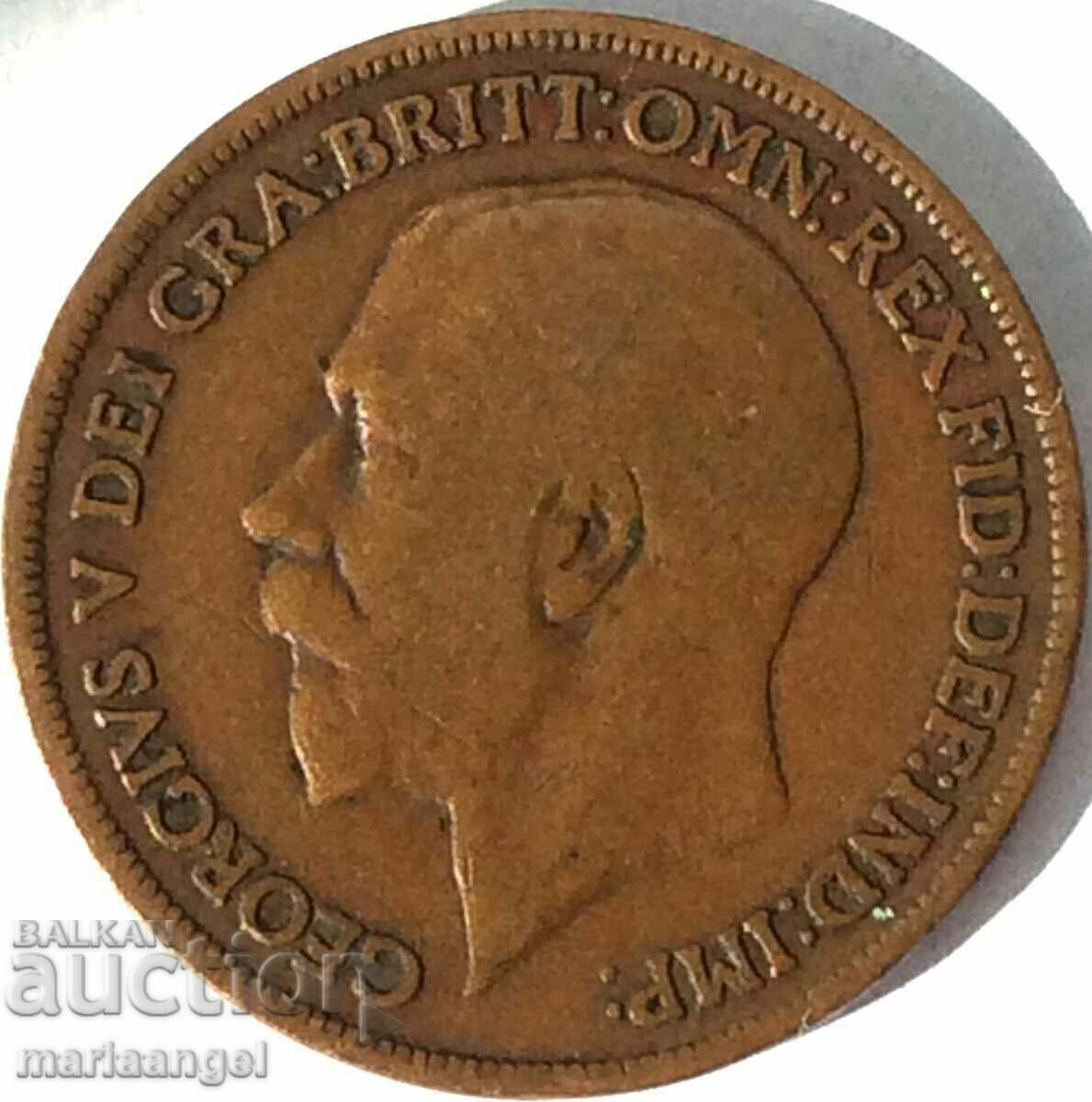 1 Penny 1913 Marea Britanie Bronz