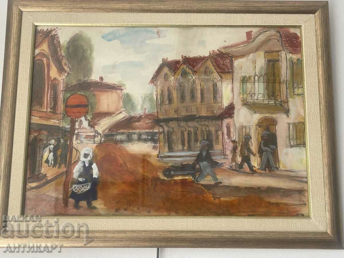 Δημοπρασία G. Bakardzhiev Karlovo γκουάς υπογραφή 59/42cm 1964. Δημοπρασία G. Bakardzhiev Karlovo γκουάς υπογραφή 59/42cm 1964.