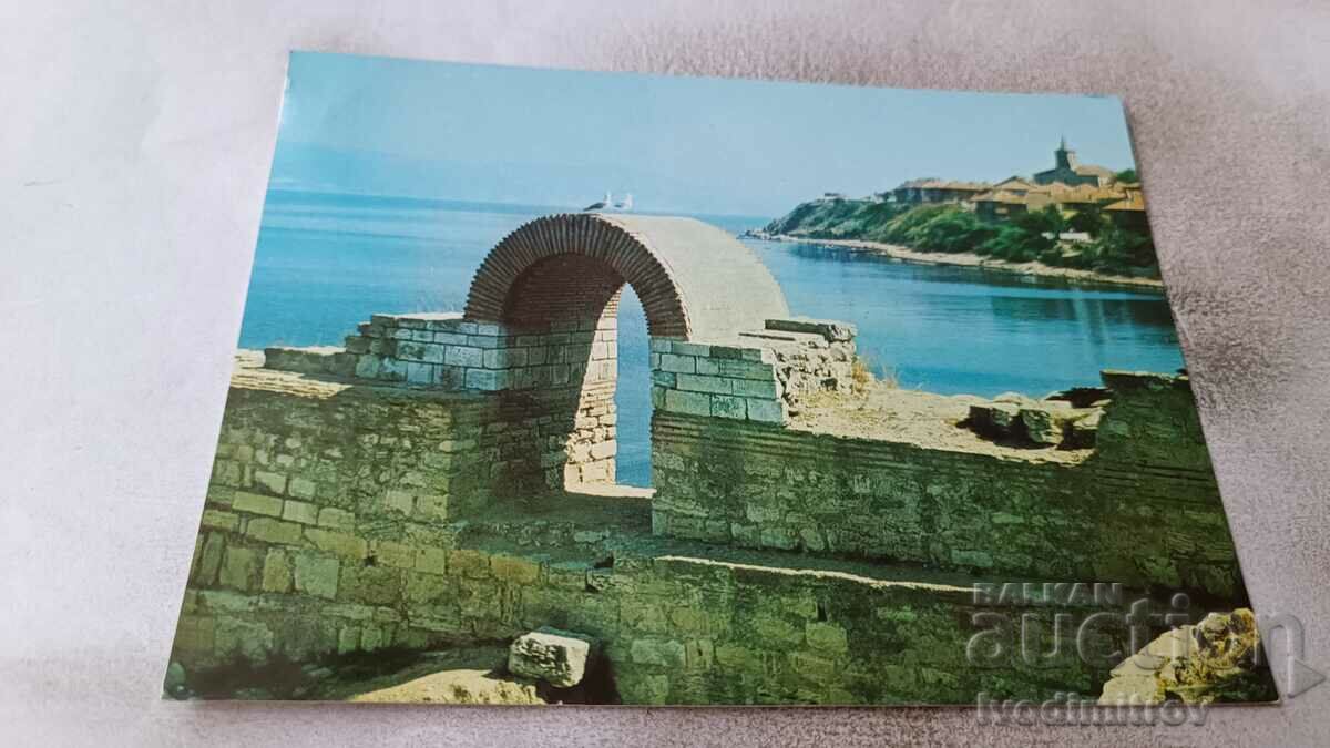Пощенска картичка Несебър 1985