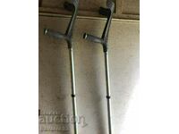 Two crutches / Canadian / for adults.