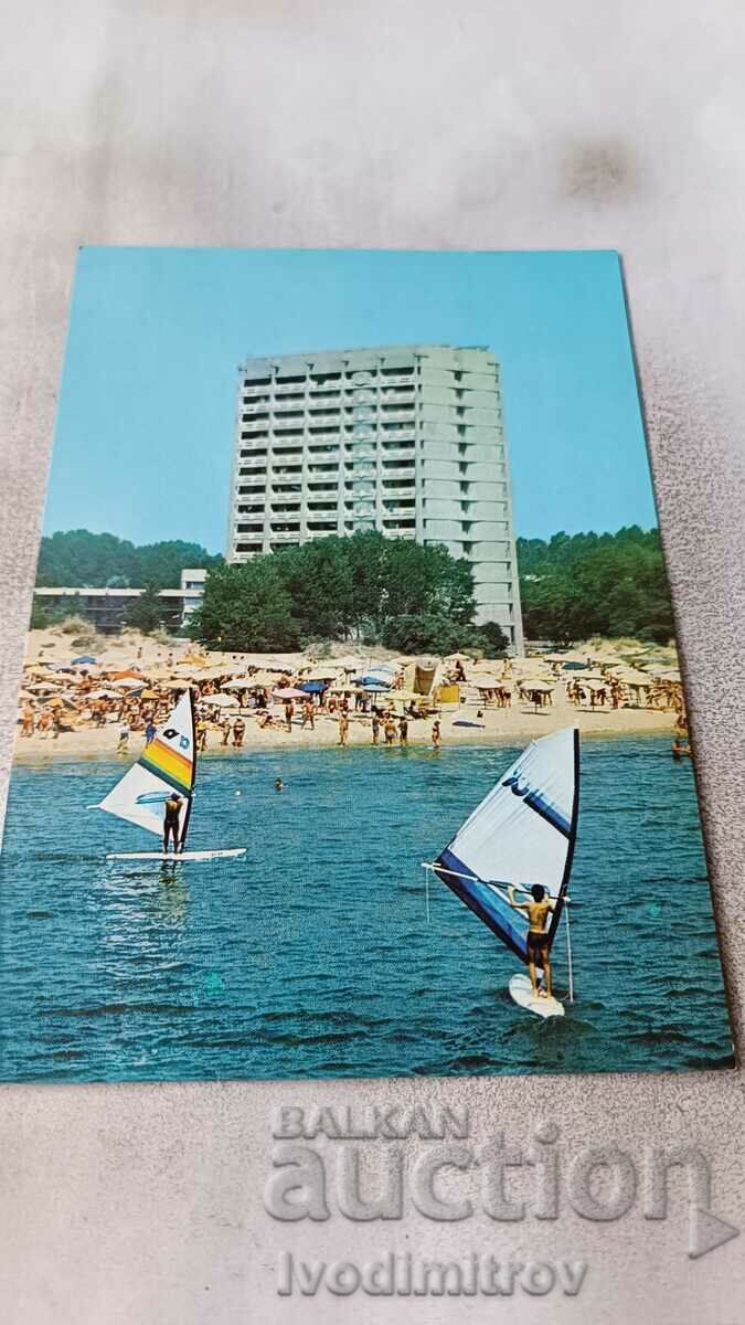 Postcard Sunny Beach Hotel Europe 1986