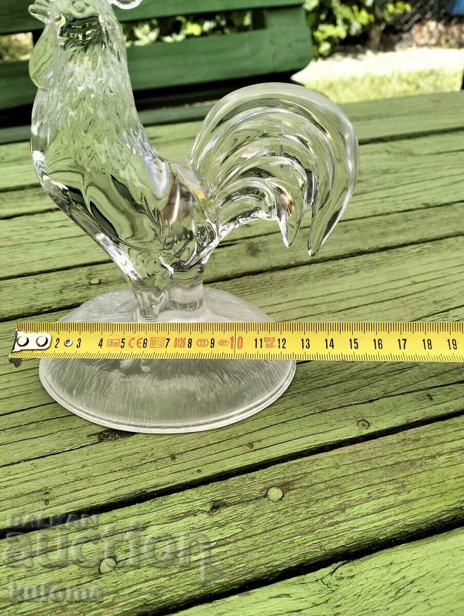 Delivery of Crystal Rooster Figure