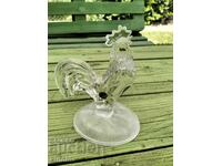 Crystal Rooster Figure
